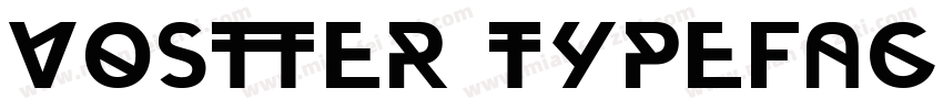 Voster Typeface Regular字体转换